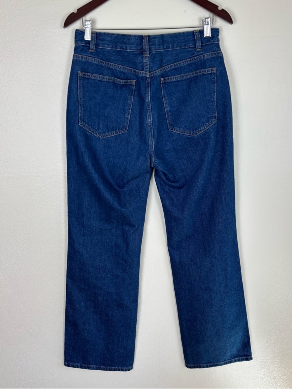 Madewell The Cleo Straight Jeans Women’s Size 28 Plumville Wash Blue Rigid Denim - Picture 7 of 10
